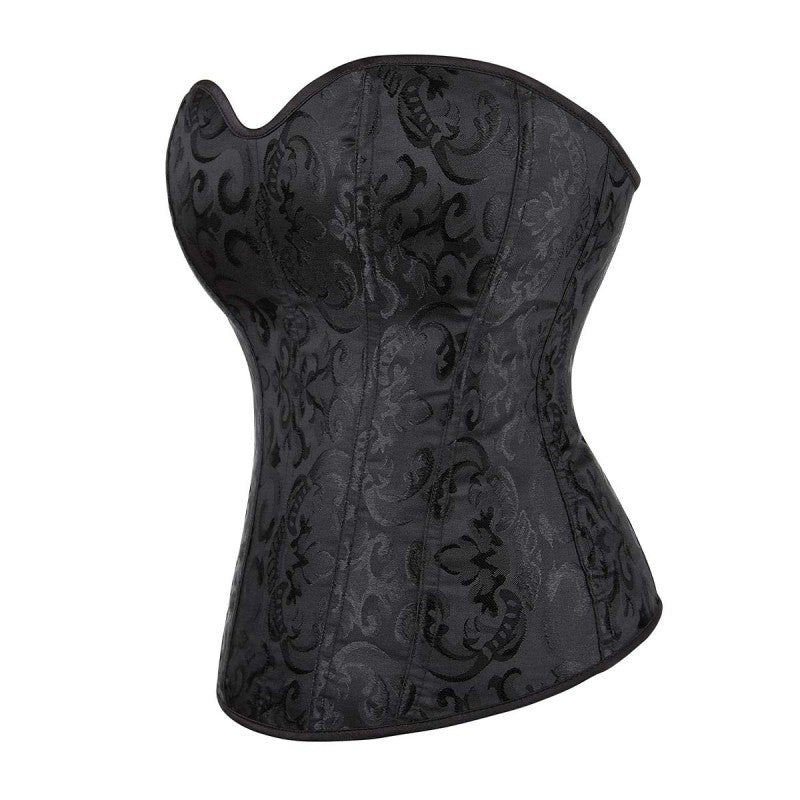 Corset Noir Satin – Oh Oui!