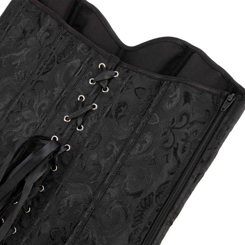 Corset Noir Satin – Oh Oui!