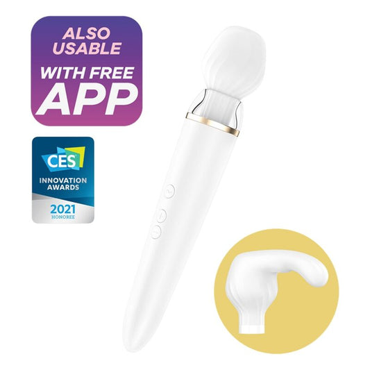Masseur Satisfyer Double Wand-er Blanc