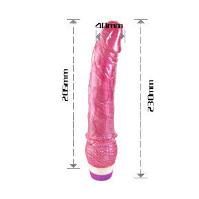 BAILE LINEX RED – Vibromasseur réaliste rouge 23 cm