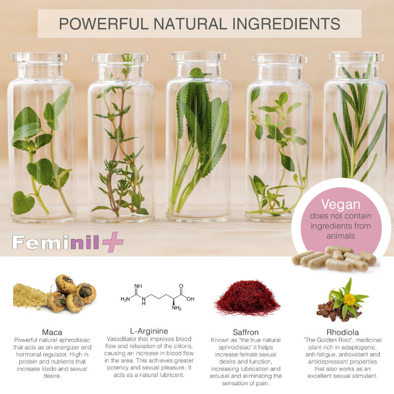 Feminil+ Complément Libido Féminine - 30 Capsules Naturelles
