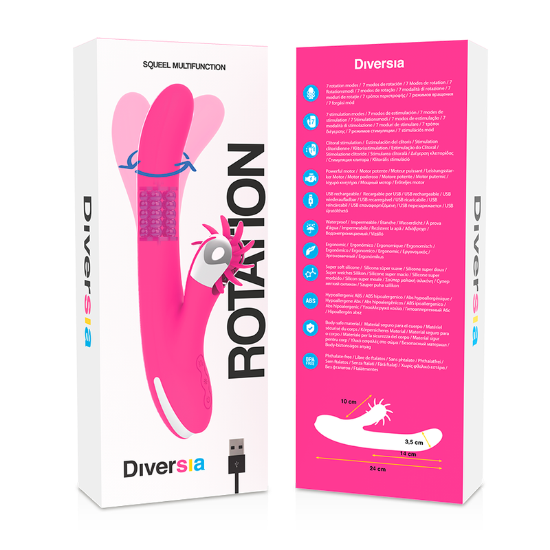 Rotation Lapin Diversia - Stimulation Puissante et Durable