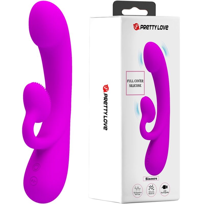 Vibromasseur lapin doux à picots stimulants