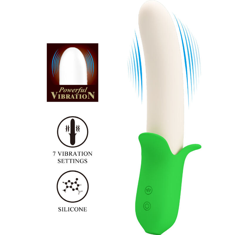 Vibromasseur Pretty Love Banana Knight 7 Vibs