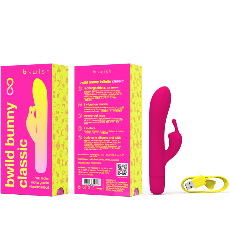 Vibromasseur Bwild Bunny Infinite Classic rose B Swish