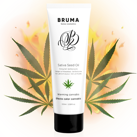 Gel Glissant Réchauffant Saveur Cannabis Bruma