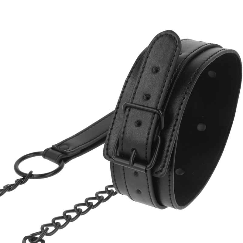 Collier en Cuir Vegan Fetish Intense