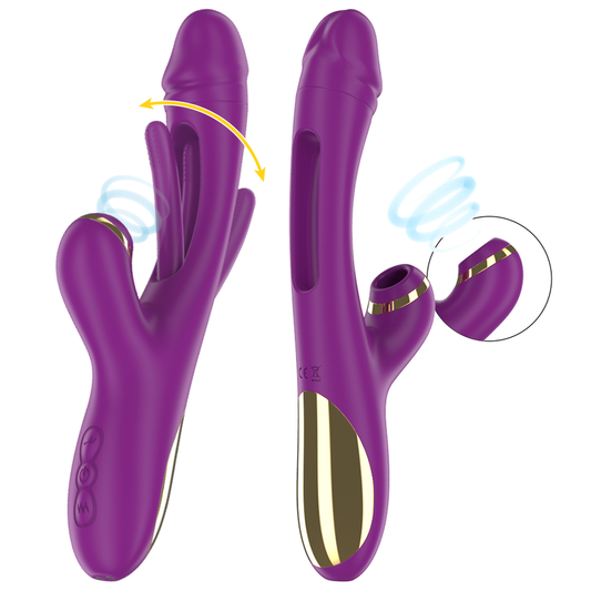 Vibromasseur Ateneo - Langue Oscillante et Succion Violet