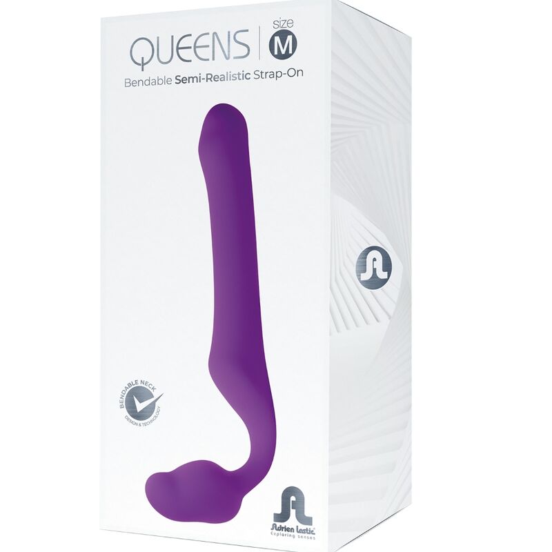 Gode Ceinture Queens Souple Violet Taille M Adrien Lastic