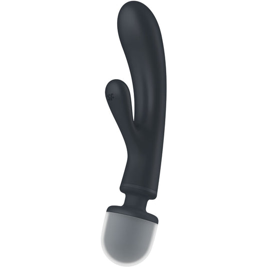 Masseur vibrateur lapin Triple Lover gris