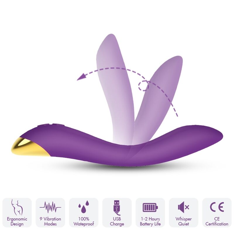 Vibromasseur Flamingo Multiposition Violet Armonie
