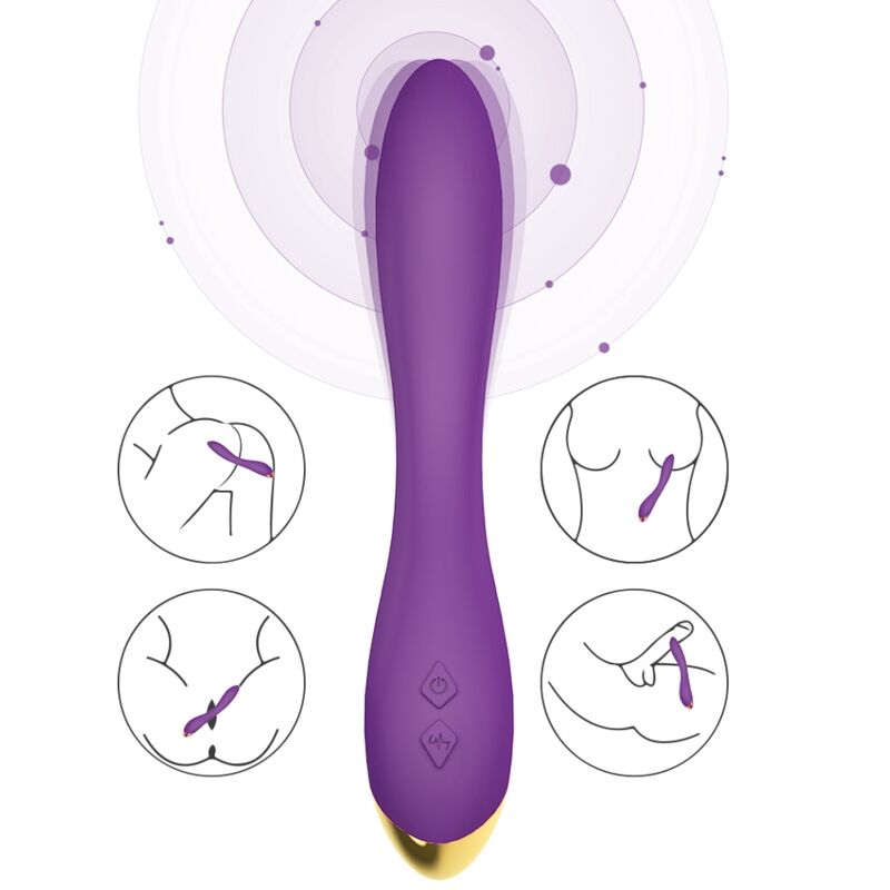 Vibromasseur Flamingo Multiposition Violet Armonie