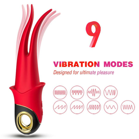 Vibromasseur Double Tête Armony - Rouge