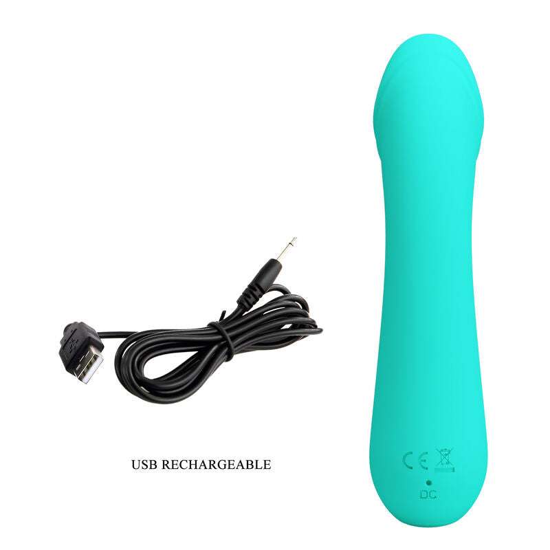 Vibromasseur Cetus Vert Aqua Rechargeable Pretty Love