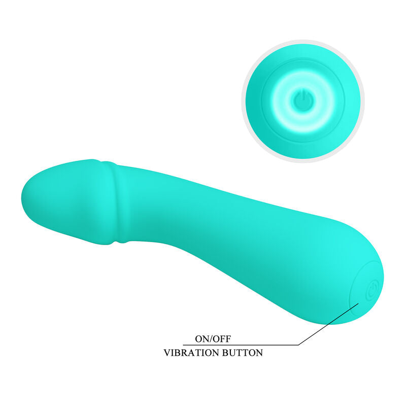 Vibromasseur Cetus Vert Aqua Rechargeable Pretty Love