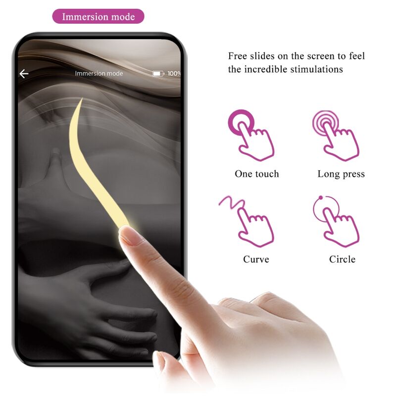Télécommande Jayleen Vibrator App violet Pretty Love