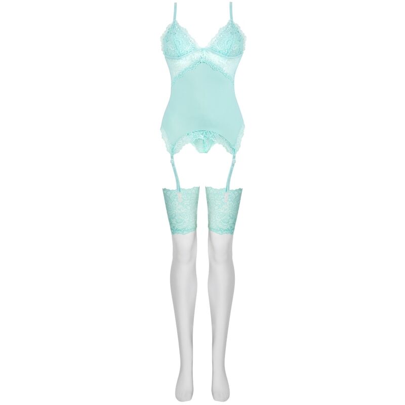 Ensemble corset, culotte et bas Livco Corsetti Fashion