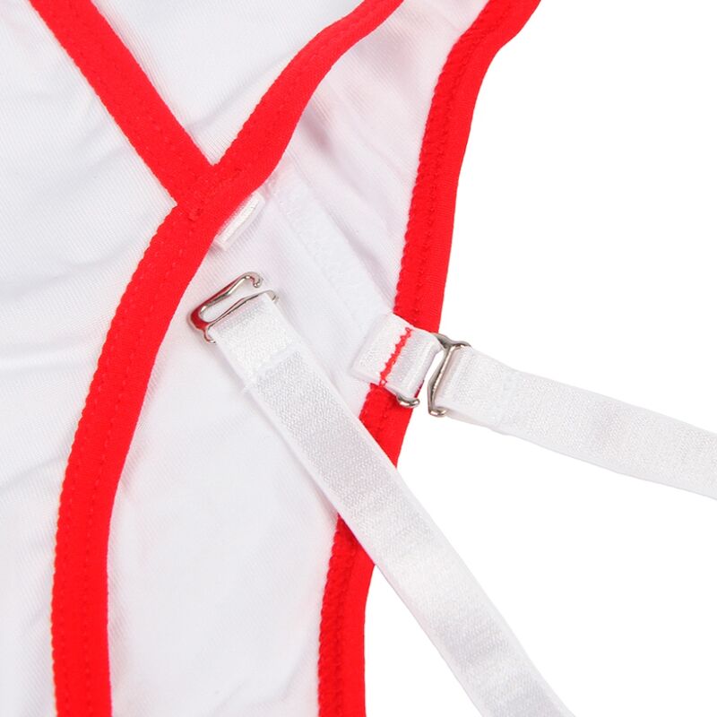 Costume d'infirmière sexy Subblime avec teddy et épaules dénudées