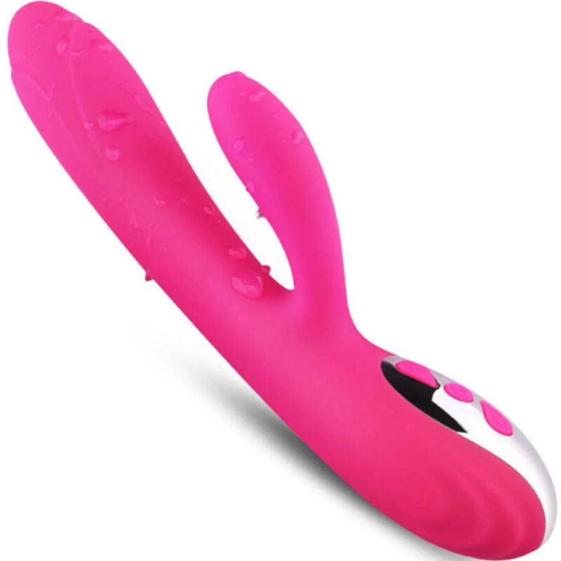 Vibromasseur flexible effet chaleur fuchsia