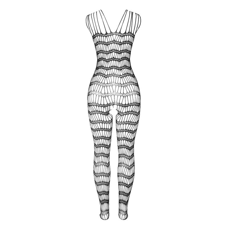Bodystocking Résille Ouvert avec Bretelles