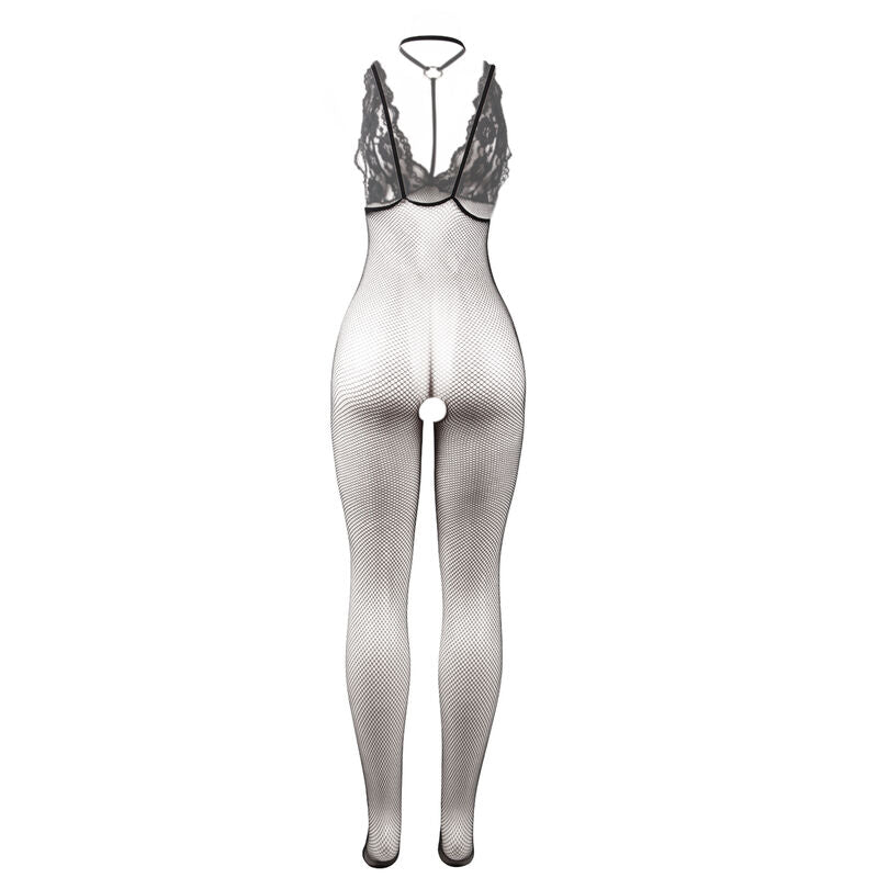 Bodystocking Résille Transparente Noire