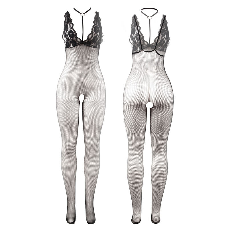 Bodystocking Résille Transparente Noire