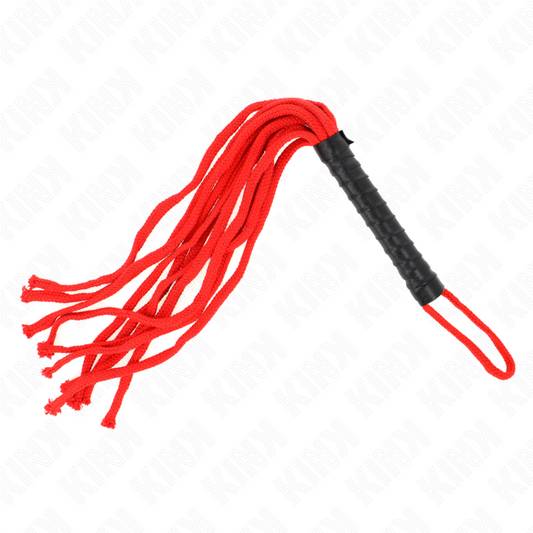 Fouet Corde Rouge KINK - 56 cm