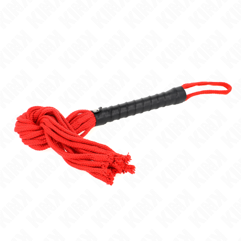 Fouet Corde Rouge KINK - 56 cm