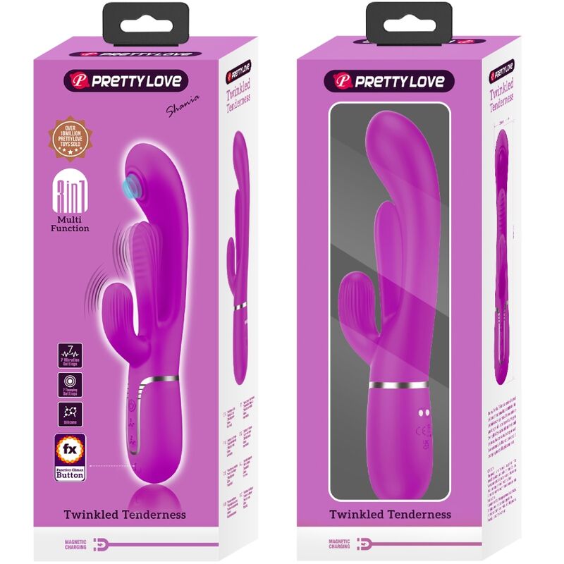 Vibromasseur Lapin Shania Triple Rabbit Pretty Love Rose