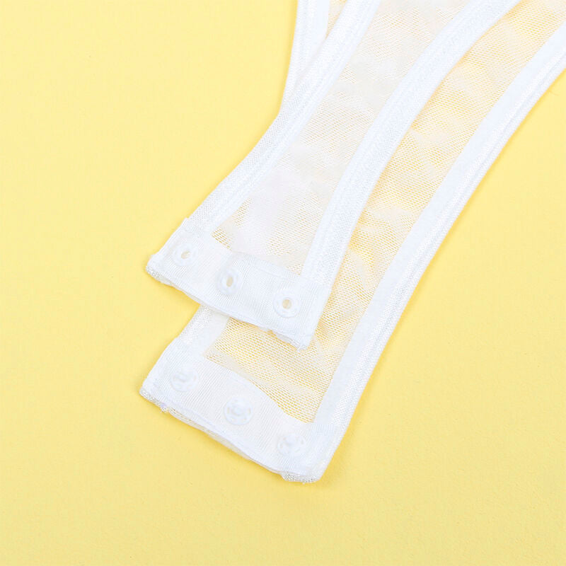 Body Blanc avec Chaînes et Porte-Jarretelles