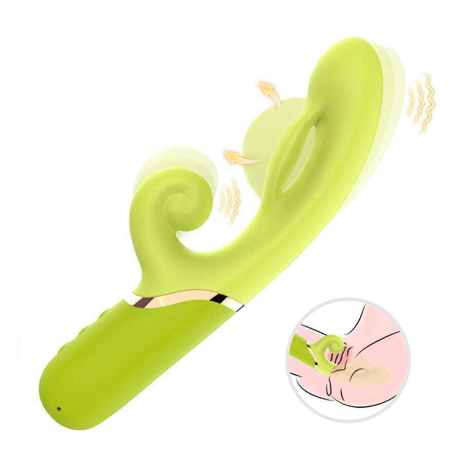 Vibromasseur gonflable point A vert intense