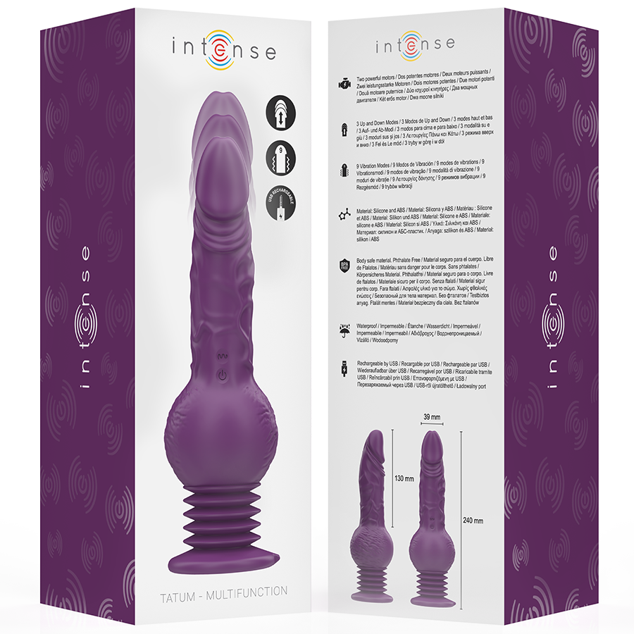 Vibromasseur Tatum Double Stimulation 24 cm