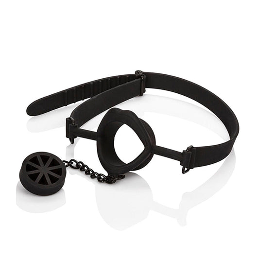 Bâillon avec plug silicone noir Scandal