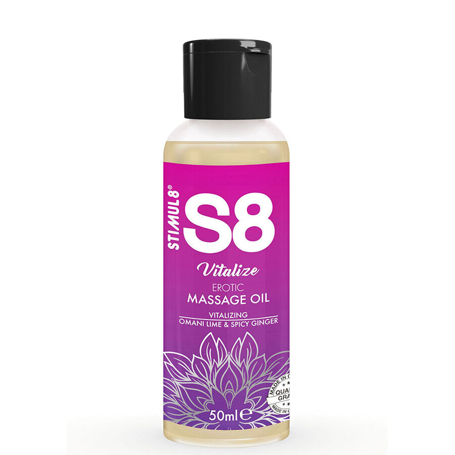 Huile de massage érotique citron vert
