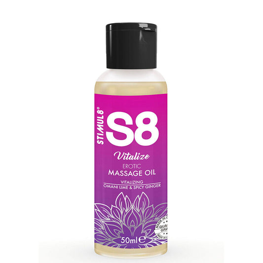 Huile de massage érotique citron vert