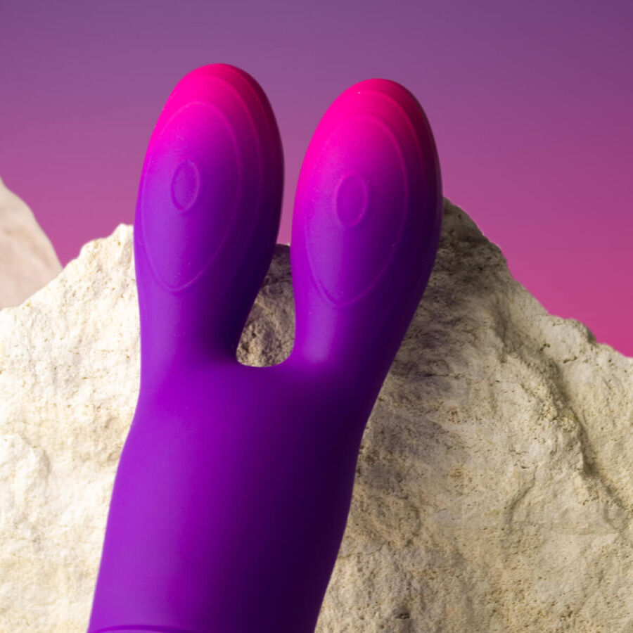 Vibromasseur flexible Bunny Glo-Girl violet