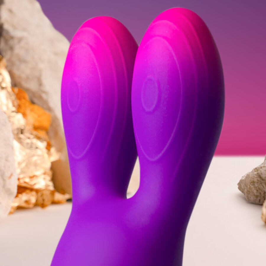 Vibromasseur flexible Bunny Glo-Girl violet