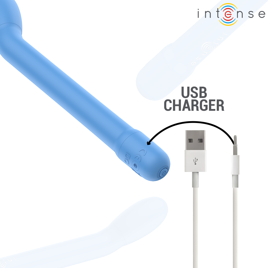 Stimulateur Point G Bleu – Plaisir Intense Rechargeable