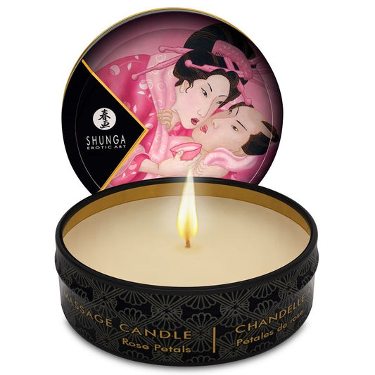 Bougie de Massage Mini Caress by Candlelight Roses 30 ml