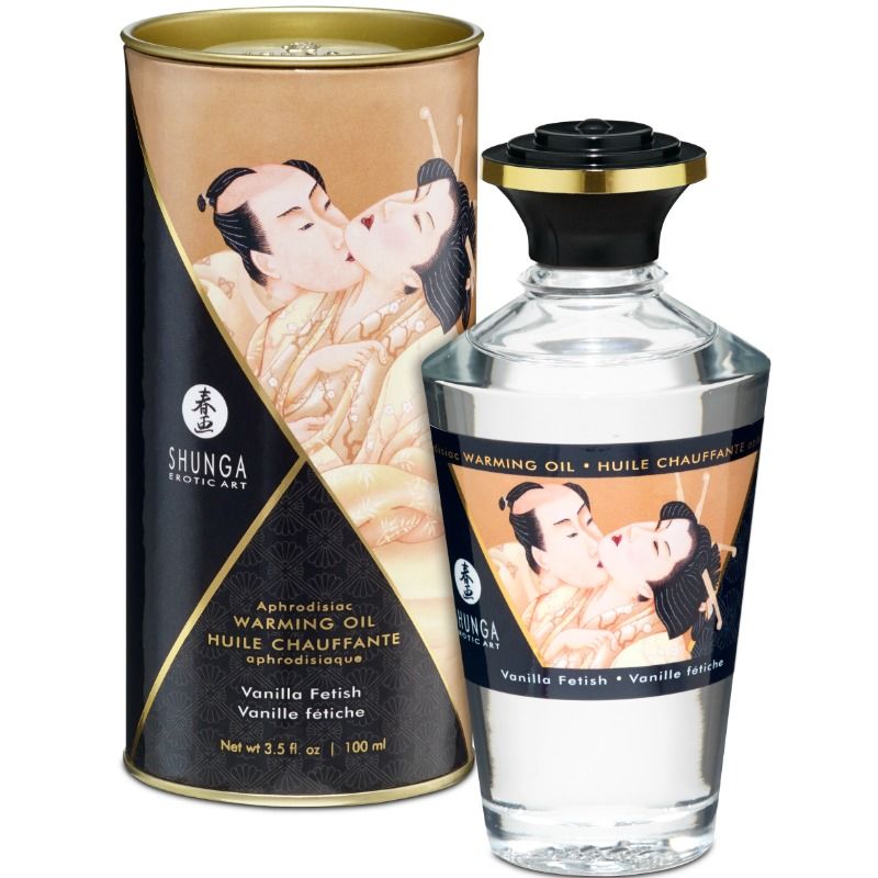 Huile Massage Chaleur Vanille Fétiche Shunga - 100 ml