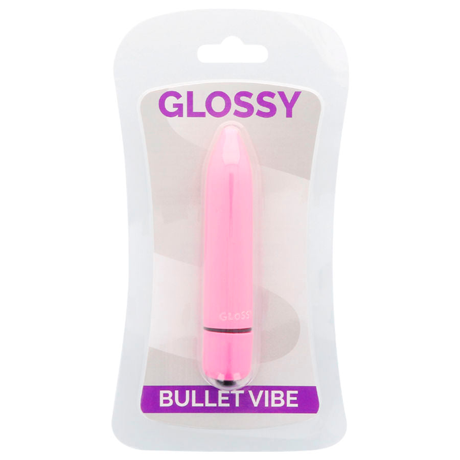 Vibromasseur Glossy Thin Vibe Rose Profonde