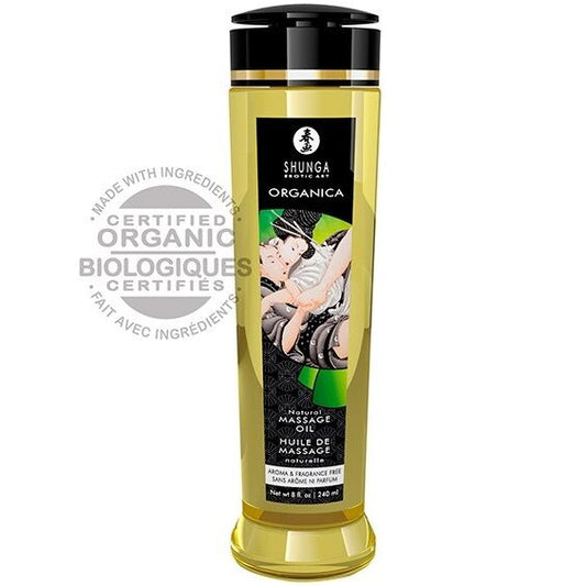 Huile massage naturelle bio Shunga pour plaisir intense
