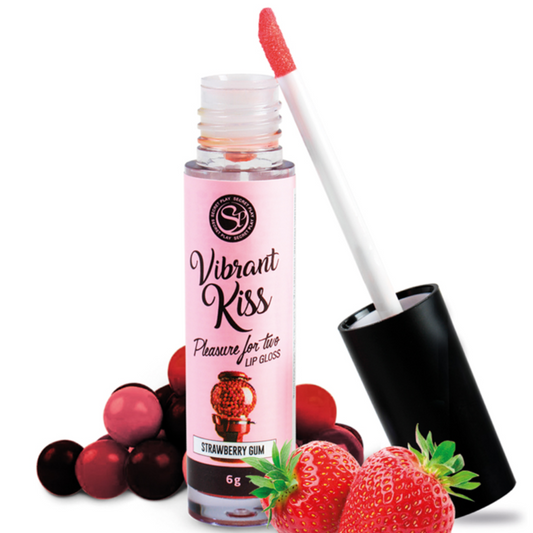 Lip gloss vibrant Kiss fraise gomme SecretPlay 6 gr