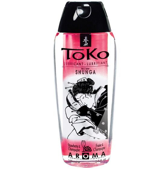 Lubrifiant Fraise et Champagne Shunga Toko 165 ml