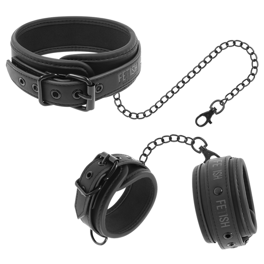 Collier et Poignets en Cuir Végétal