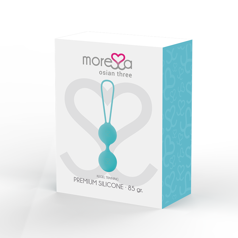 Boules de renforcement pelvien en silicone turquoise