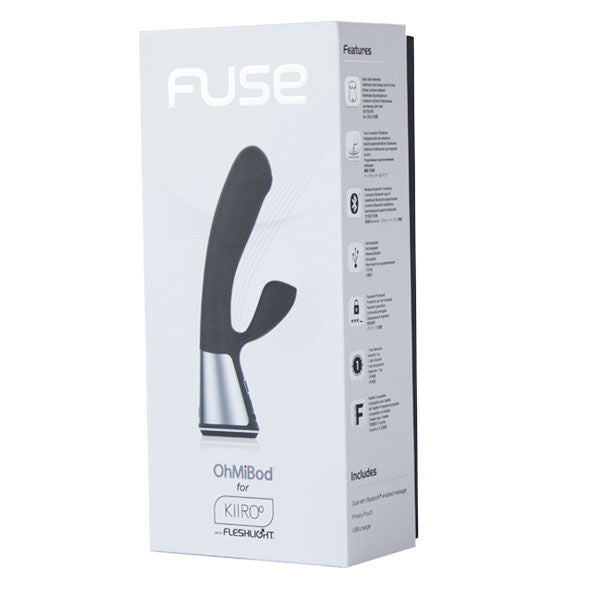 Masseur Fuse Dual Stimulation Kiiroo OhMiBod Noir